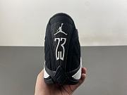 Air Jordan 14 Retro Black White 487471-016 - 5