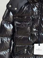Moncler Glareins Braided Trim Hooded Short Down Jacket black color - 2