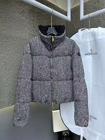 Moncler Grey Brezesse  Boucle Short Down Jacket