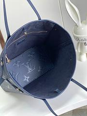 Louis Vuitton Neverfull MM navy size 32 cm ≈ 12.6 in  - 4