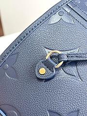 Louis Vuitton Neverfull MM navy size 32 cm ≈ 12.6 in  - 2