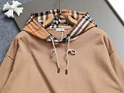 Burberry Checked Hood Cotton Hoodie - 4
