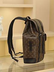 LV Christopher MM Monogram Macassar Canvas backpack M43735 - size 41 cm - 4