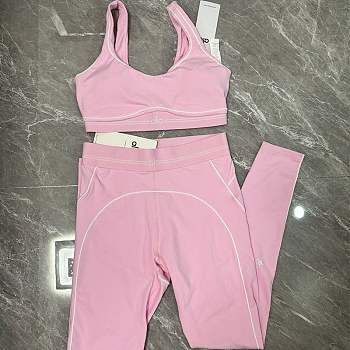 Alo gym set pink color