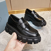 Prada  Monolith brushed Leather Loafers - 5
