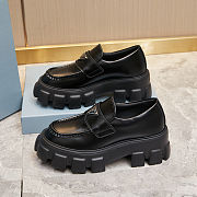 Prada  Monolith brushed Leather Loafers - 2