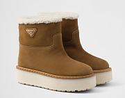 Prada cinamon Suede booties - 1