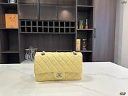 Chanel Classic  Flap Bag  Light Yellow Lambskin size 25cm - 5