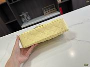 Chanel Classic  Flap Bag  Light Yellow Lambskin size 25cm - 4