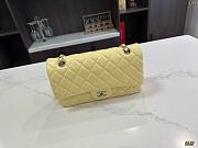 Chanel Classic  Flap Bag  Light Yellow Lambskin size 25cm - 3