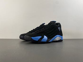 Air Jordan 14 Black University Blue - 487471-007
