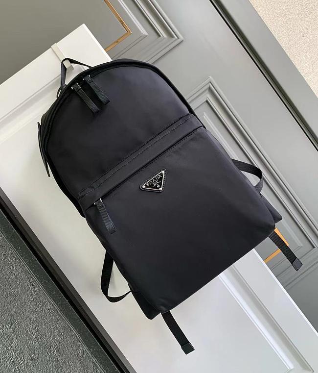 Prada Re-Nylon and Saffiano leather backpack - Length 29 x Height 39 x Bottom 16 - 1