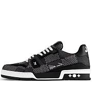  LV Trainer Black Damier 3D Denim  - 1
