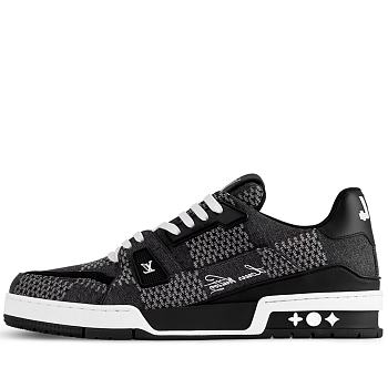  LV Trainer Black Damier 3D Denim 