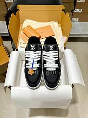  LV Trainer Black Damier 3D Denim  - 6