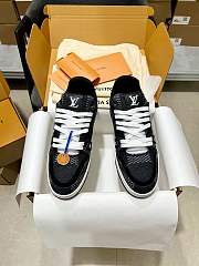  LV Trainer Black Damier 3D Denim  - 4