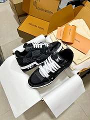  LV Trainer Black Damier 3D Denim  - 2