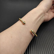David Yurman Gold 4mm Round-Tip Diamond Bangle - 2