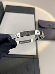 Cartier love silver bracelet - 5
