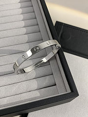 Cartier love silver bracelet - 4