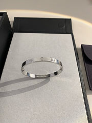 Cartier love silver bracelet - 6