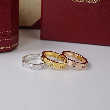 Cartier Narrow Solitaire Diamond Love Ring