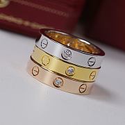 Cartier Narrow Solitaire Diamond Love Ring - 3