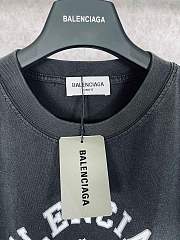 Balenciaga Paris 1917 Crest Logo T-Shirt – Washed Black - 4