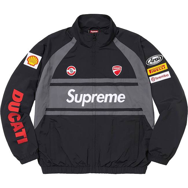 Supreme x Ducati Racing Puffer Jacket – Black - 1