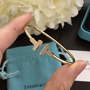 Tiffany T Open Bangle Bracelet – Gold Tone - 3