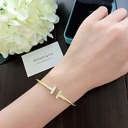 Tiffany T Open Bangle Bracelet – Gold Tone - 4
