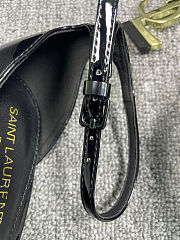 Saint Laurent Patent Leather Ankle Strap Pumps – Black - 2