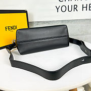 Fendi Roma Leather Top Handle Bag – Black size 28 cm  - 3