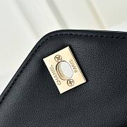 Chanel Black Chevron Flap Bag with Top Handle - size 26-13.5-6cm - 6