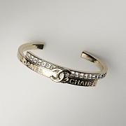 Chanel CC Crystal Cuff Bracelet – Gold Tone - 6