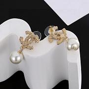 Chanel CC Pearl Drop Earrings – Gold Tone - 2