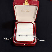 Diamond Tennis Bracelet with Sapphire Star Accents – Cartier-Inspired Design - 3