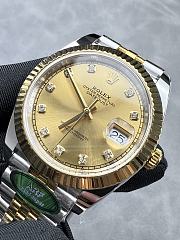Two-Tone Datejust-Style Watch with Diamond Dial – 41mm - 4