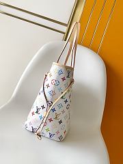  Louis Vuitton x Takashi Murakami Neverfull MM tote bag size 28 x 14 x 31cm - 4