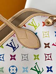  Louis Vuitton x Takashi Murakami Neverfull MM tote bag size 28 x 14 x 31cm - 5