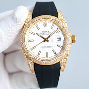Rolex Datejust – Yellow Gold Diamond Bezel (Rubber Strap Edition) - 1