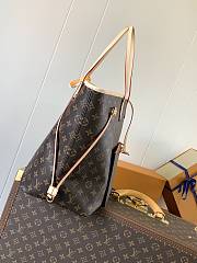 Neverfull large tote bag  Monogram canvas  M40991 - size 39 x 32 x 19 cm - 6