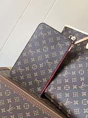 Neverfull large tote bag  Monogram canvas  M40991 - size 39 x 32 x 19 cm - 4