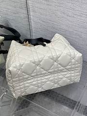 Dior Medium Dior Toujours Bag White Macrocannage Calfskin size 28.5*19*21cm - 2