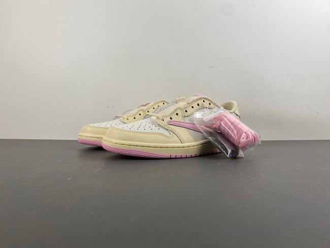 Travis Scott Air Jordan 1 Low OG muslin shy pink  IQ7604-100 - 1
