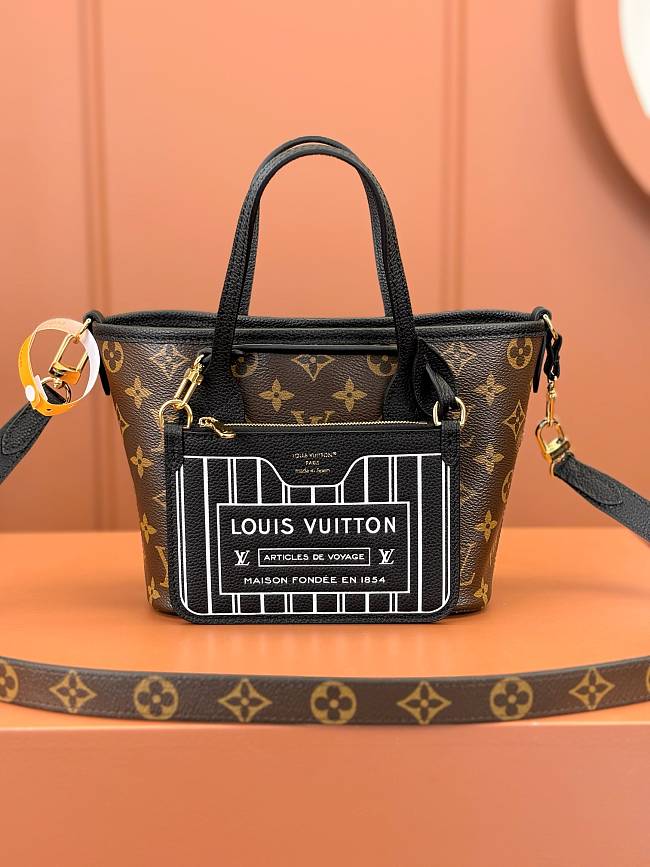  Louis Vuitton Neverfull Bandoulière Inside Out BB handbag size 24x14x9cm - 1