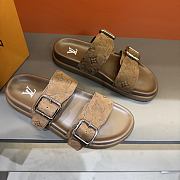  LV Venice Mules in cognac brown suede - 2