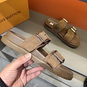  LV Venice Mules in cognac brown suede - 3
