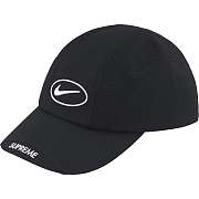  Supreme SS25 Nike Poly Mesh Logo Running Hat Cap Black - 1