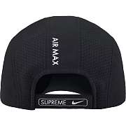  Supreme SS25 Nike Poly Mesh Logo Running Hat Cap Black - 2